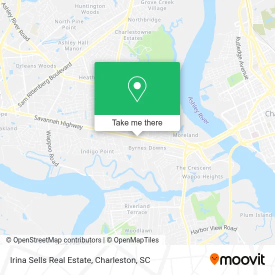 Irina Sells Real Estate map