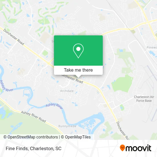 Fine Finds map