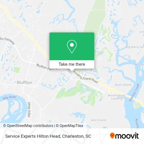 Service Experts Hilton Head map