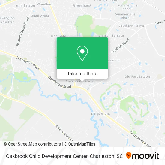 Oakbrook Child Development Center map
