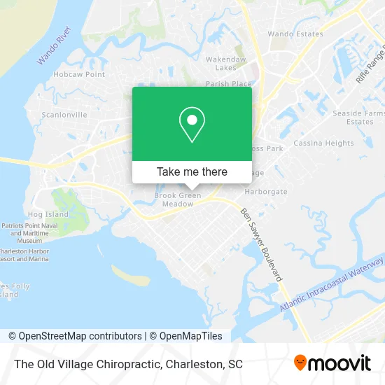 The Old Village Chiropractic map