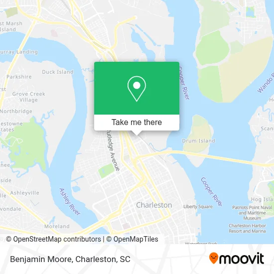 Benjamin Moore map