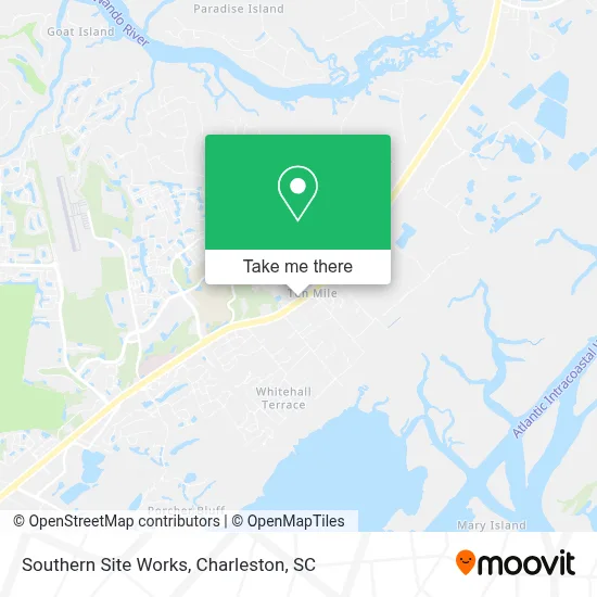Southern Site Works map