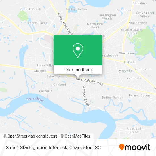 Smart Start Ignition Interlock map