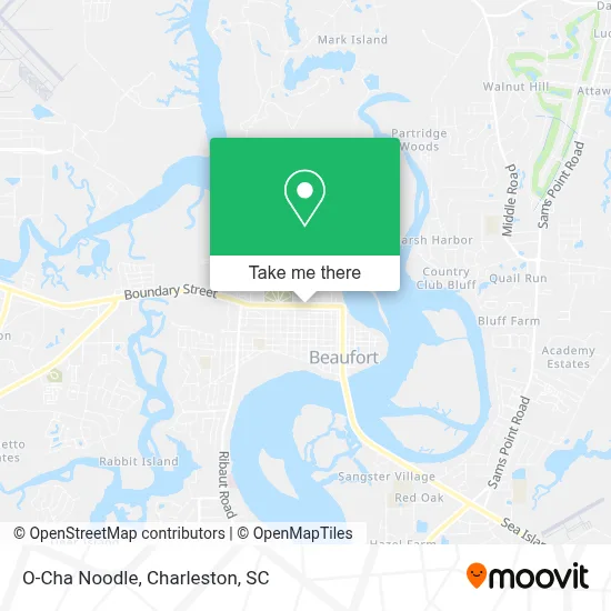 O-Cha Noodle map