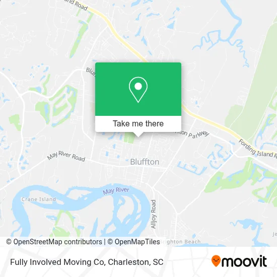 Fully Involved Moving Co map