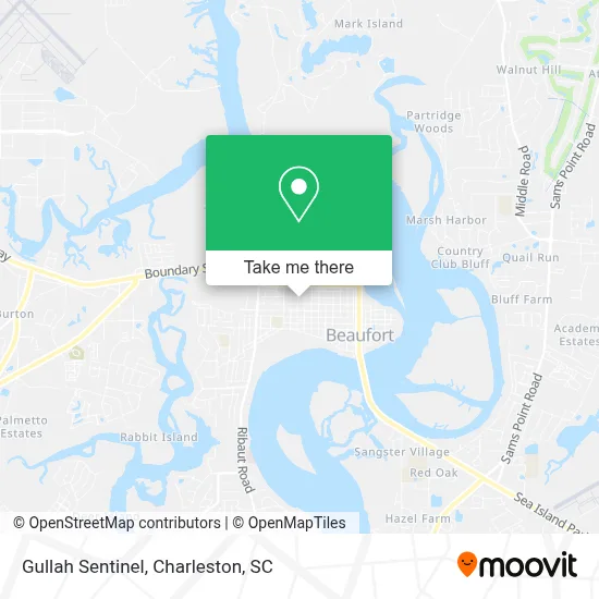 Gullah Sentinel map