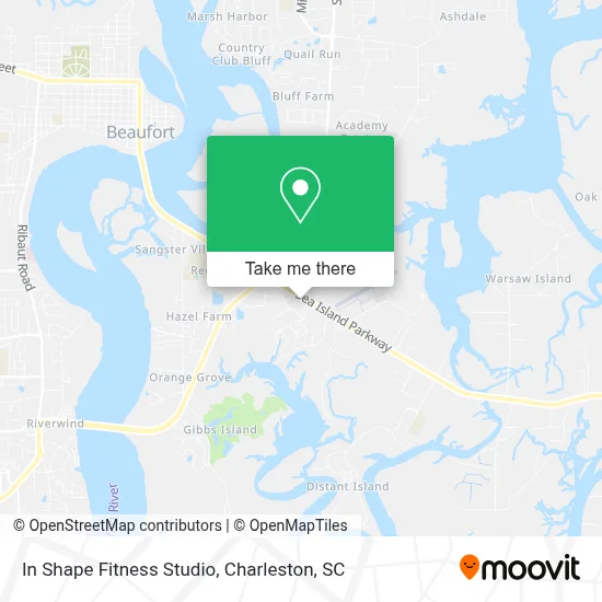 In Shape Fitness Studio map