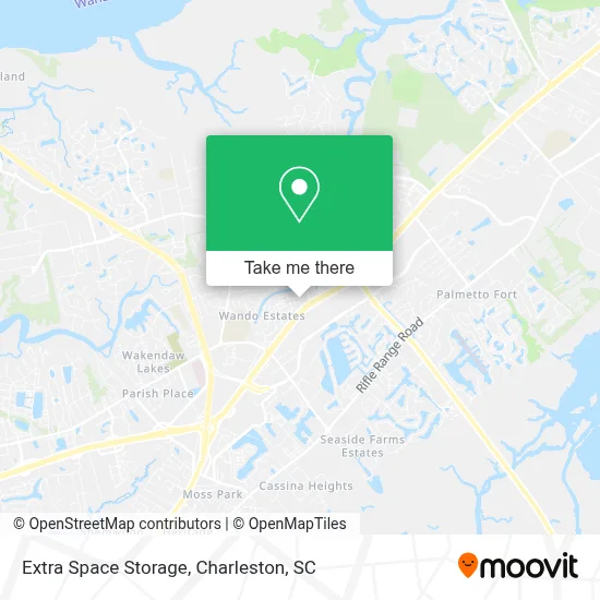 Extra Space Storage map