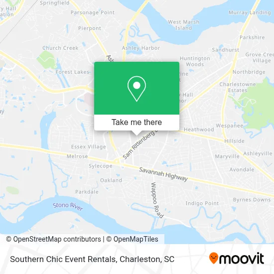 Southern Chic Event Rentals map