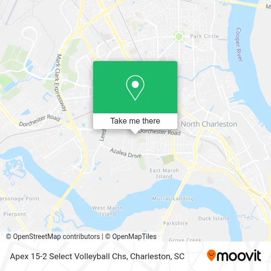 Apex 15-2 Select Volleyball Chs map