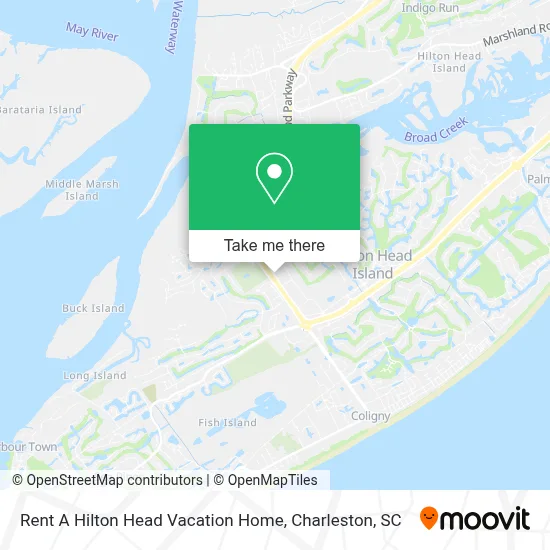 Rent A Hilton Head Vacation Home map