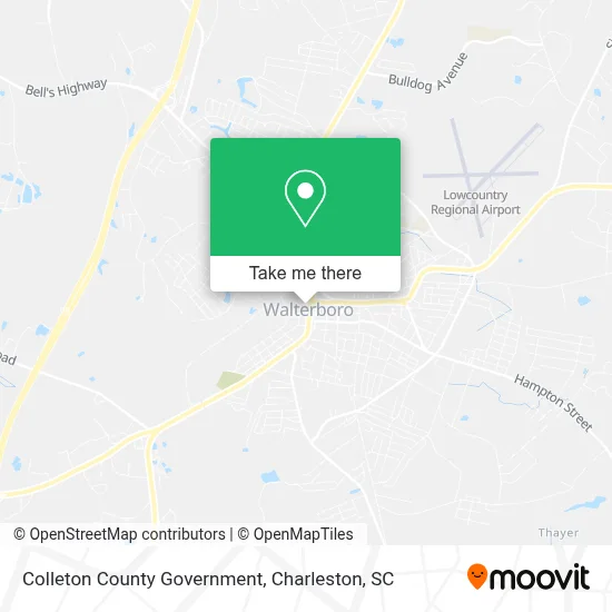 Colleton County Government map