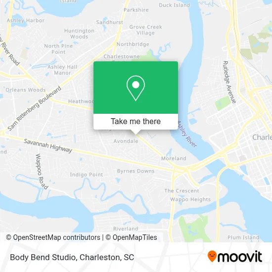 Body Bend Studio map