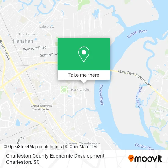 Charleston County Economic Development map