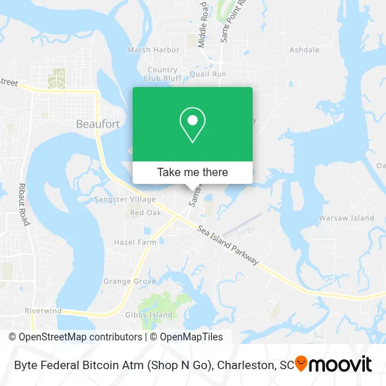 Byte Federal Bitcoin Atm (Shop N Go) map