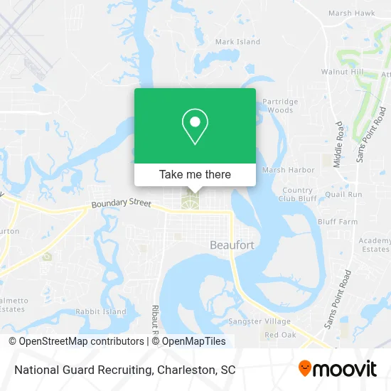 National Guard Recruiting map