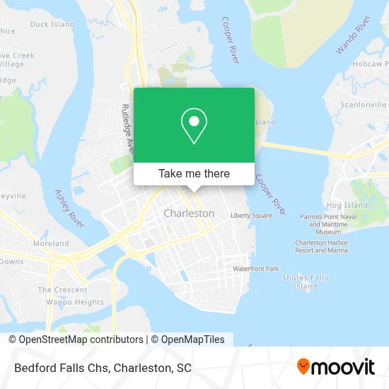 Bedford Falls Chs map