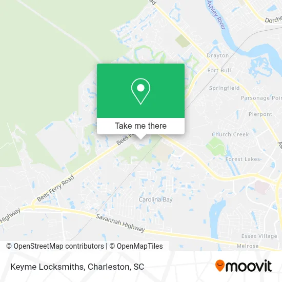Keyme Locksmiths map