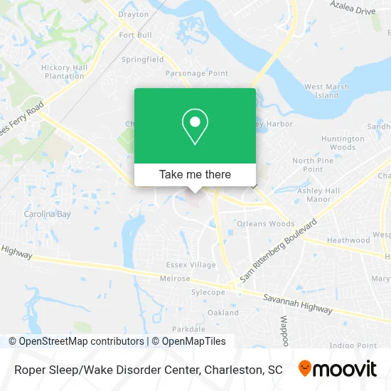 Roper Sleep / Wake Disorder Center map