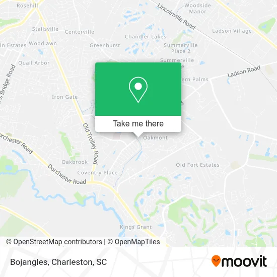 Bojangles map