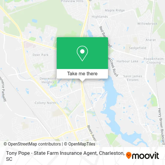 Tony Pope - State Farm Insurance Agent map
