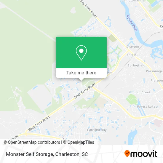 Monster Self Storage map