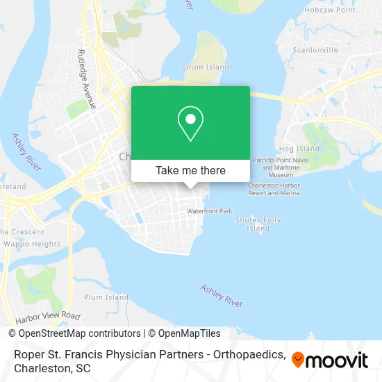 Roper St. Francis Physician Partners - Orthopaedics map
