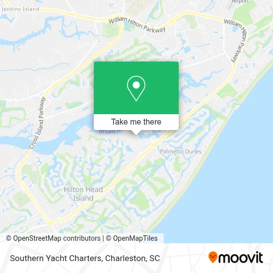 Southern Yacht Charters map