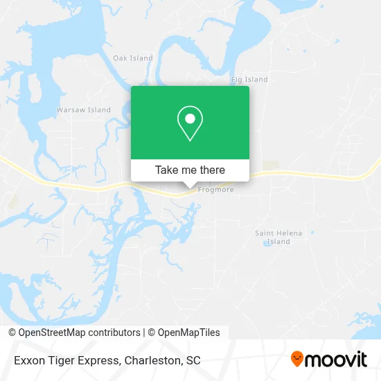Exxon Tiger Express map