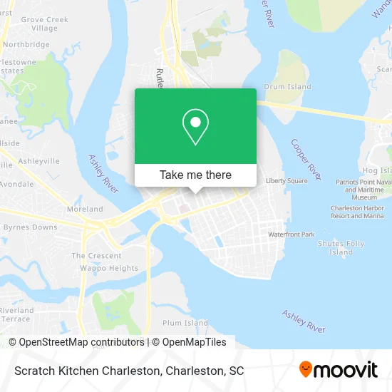 Scratch Kitchen Charleston map