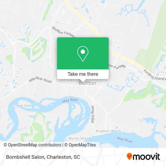 Bombshell Salon map
