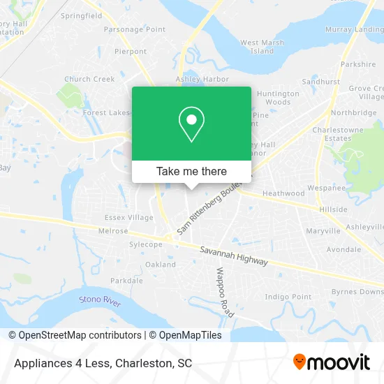 Appliances 4 Less map