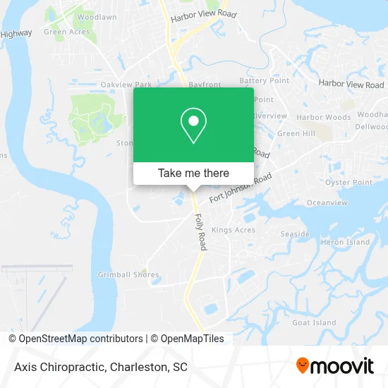 Axis Chiropractic map