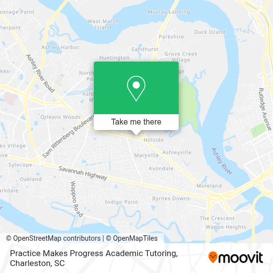 Practice Makes Progress Academic Tutoring map