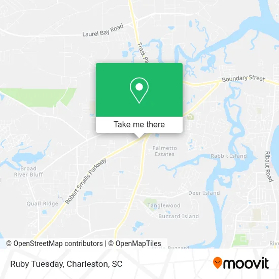 Ruby Tuesday map