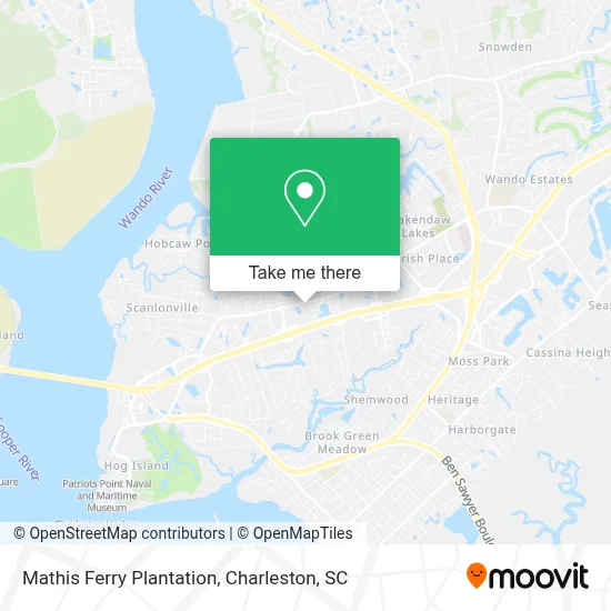Mathis Ferry Plantation map