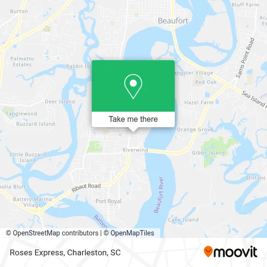 Roses Express map