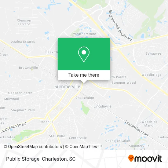 Public Storage map