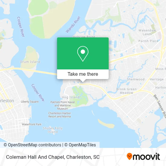 Coleman Hall And Chapel map