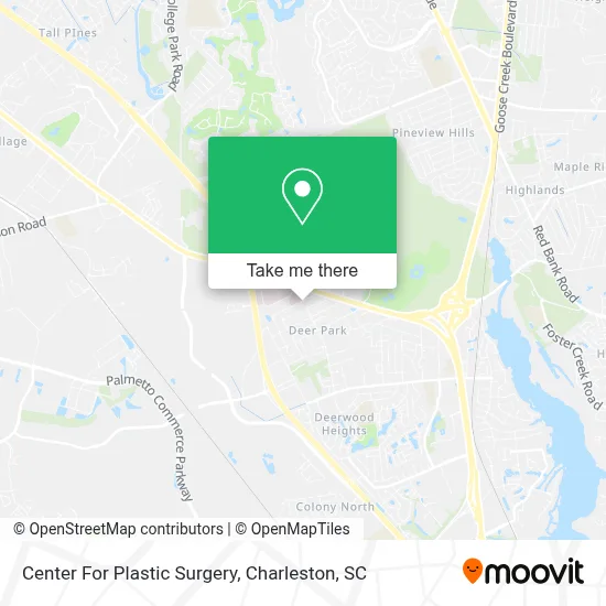 Center For Plastic Surgery map