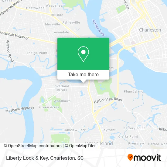 Liberty Lock & Key map
