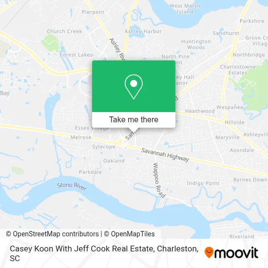 Casey Koon With Jeff Cook Real Estate map