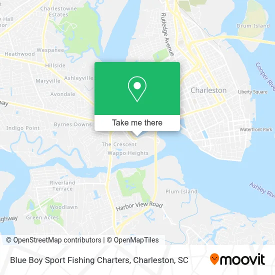 Blue Boy Sport Fishing Charters map