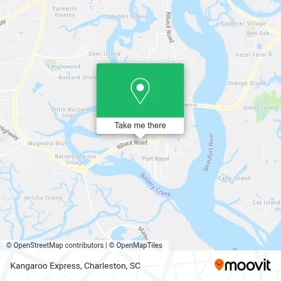 Kangaroo Express map