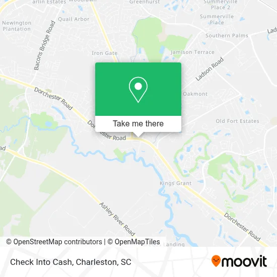 Check Into Cash map