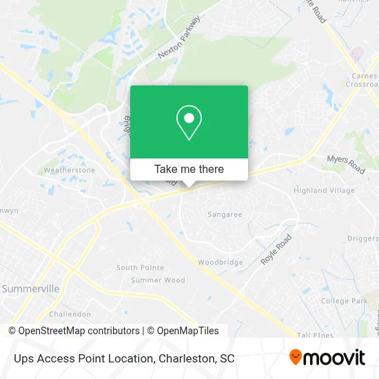 Ups Access Point Location map