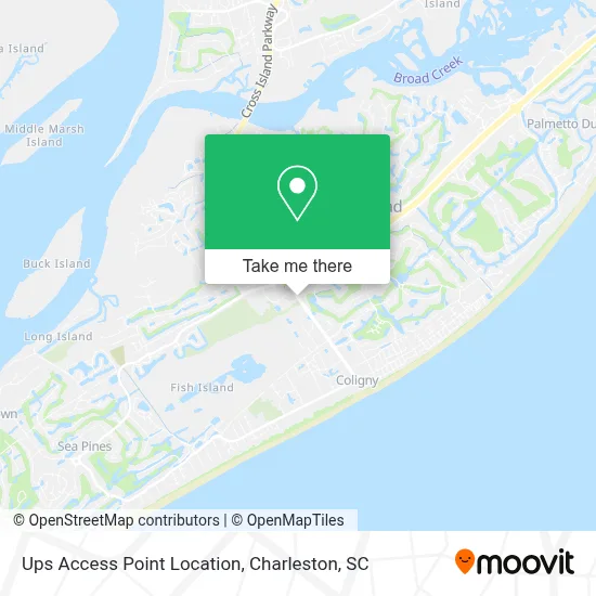 Ups Access Point Location map