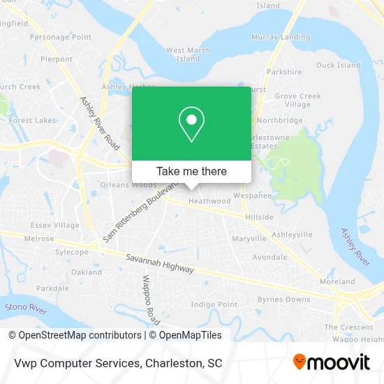 Vwp Computer Services map