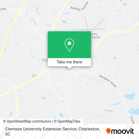Clemson University Extension Service map